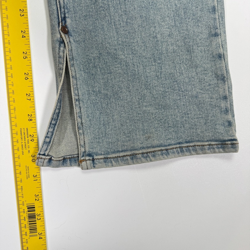 Judy Blue Jeans Womens 16W Light Wash Distressed Straight Side Slit Plus - Picture 7 of 16